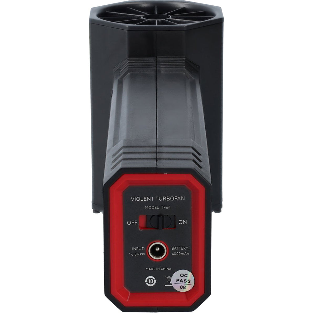 FBT1220 Krachtige Oplaadbare Blower - 16.8V 440W Turbo Fan - 1.2KG Stuwkracht - LED Zaklamp - Zwart