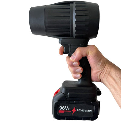 Turbo Blazer 96V Lithium-Ion Bladblazer - Oplaadbare Tuinblazer - Lichtgewicht Draagbaar - Zwart