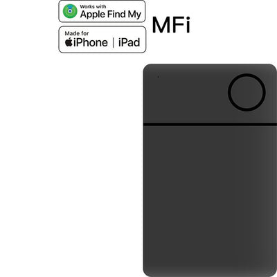 GPS Tracker Kaart voor Portemonnee - Apple Find My - 2 Jaar Batterij - Waterbestendig - Zwart