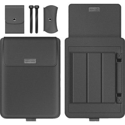 MacBook Sleeve & Accessoire Set Premium Beschermhoes voor MacBook 11 en 12 inch - Zwart