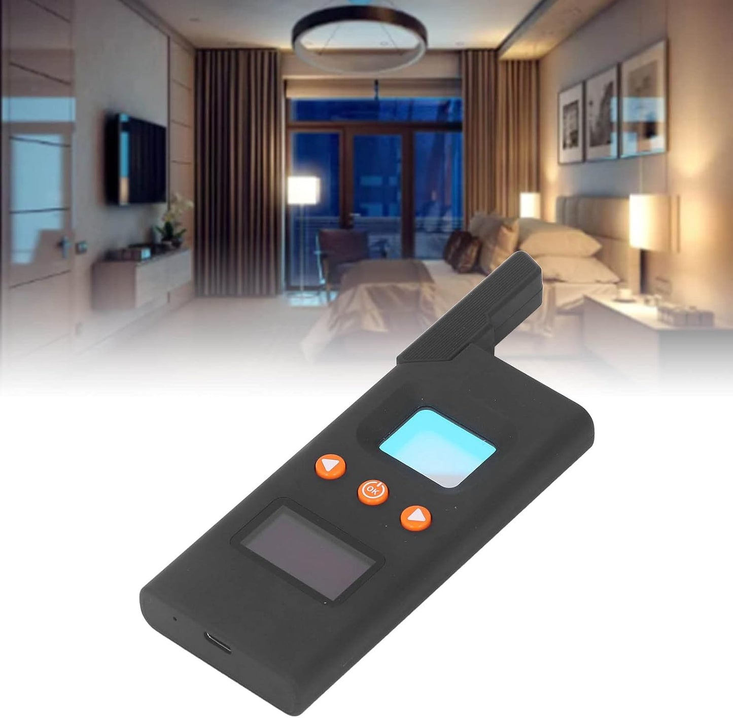 Professionele Draagbare Signaaldetector Anti-Spionage RF en Trillings Scanner met LED-indicator