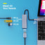 USB-C Adapter 4-in-1 met HDTV, USB 3.0 en PD - Type-C Hub HDMI 4K - Space Grey