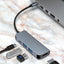 USB-C Adapter 4-in-1 met HDTV, USB 3.0 en PD - Type-C Hub HDMI 4K - Space Grey