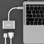 USB-C naar HDMI en VGA Adapter - 2-in-1 Dual Monitor Converter - 4K HDMI + VGA - Space Grey