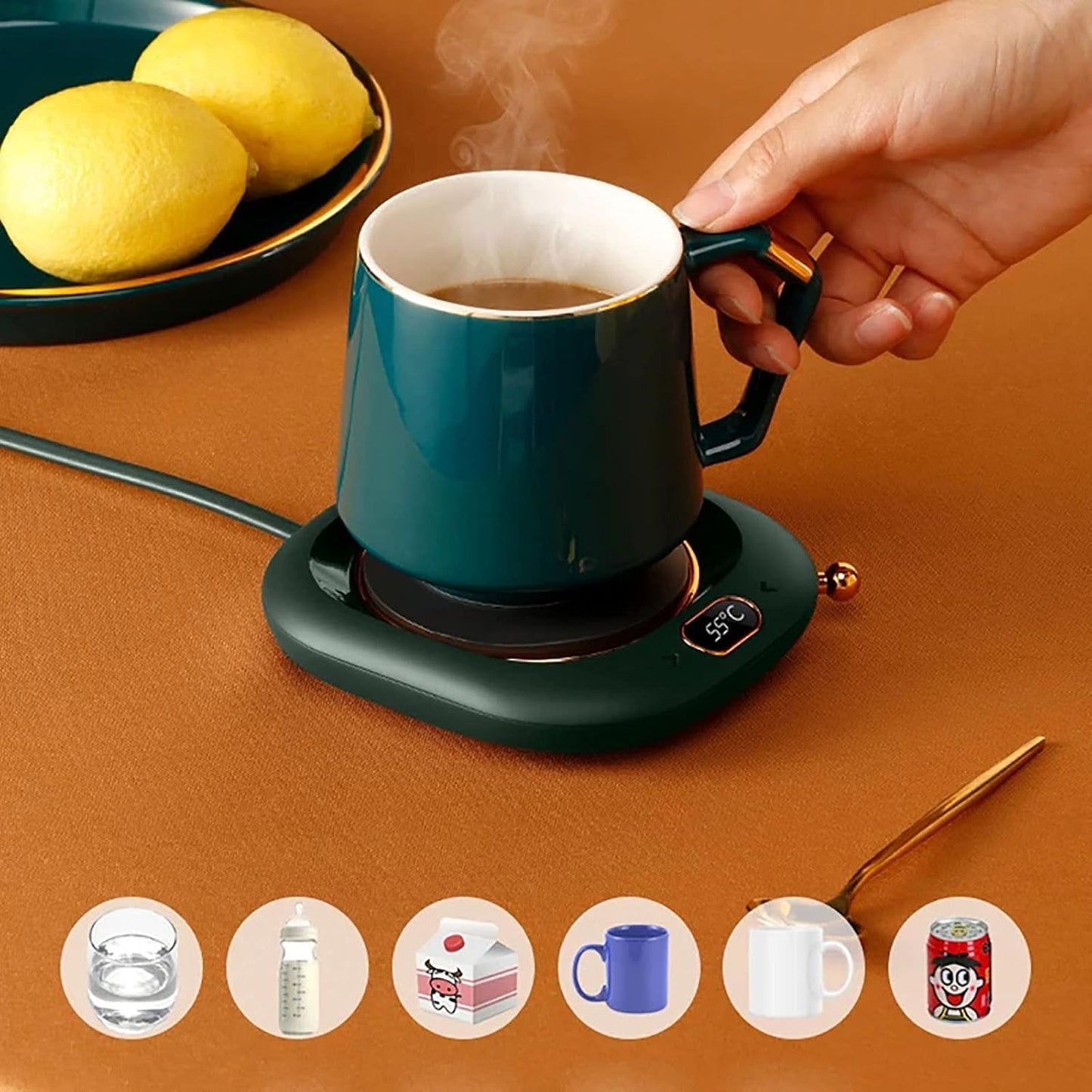 Koffie Mok Cup Warmer Auto-Off Water Verwarming Pad