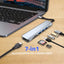 Maxxselect USB‑C hub 7‑in‑1 met 4K HDMI, 3x USB 3.0, SD/MicroSD kaartlezer – Space Grey