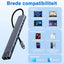 USB-C Hub 10-in-1 4K HDMI USB-C 100W Snellader 4 USB A SD TF Kaartlezer RJ45 Ethernet Poort USB Splitter voor Laptop iPhone Samsung iPad MacBook Windows