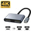 USB-C naar Dual HDMI Adapter Type C Double HDMI Converter USB-C Hub met 2x HDMI Uitgang Geschikt voor MacBook Air en Pro Samsung Microsoft en Andere Laptops