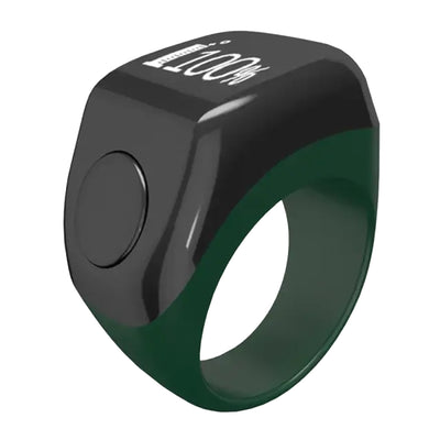 Zikr Flex Lite Smart Tasbih Ring met Verwisselbare Ringmaten Groen