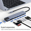 8-in-1 USB C Hub Adapter Compatibel met Thunderbolt 3 USB 3.1 Universele Multiport Hub met HDMI 4K USB 20 USB 30 SD en TF Kaartlezer USB C Poort Laptop en MacBook