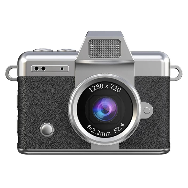 Mini retro thumb camera met 1,47 inch klapscherm – HD digitale camera met video-opname  –  Zwart