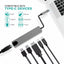 USB 3.1 Hub Type C naar HDMI RJ45 Power Delivery USB 30 Multi Adapter Docking Station Type C Splitter 6 Poort Hub MacBook Pro en Andere USB-C Apparaten