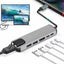 USB 3.1 Hub Type C naar HDMI RJ45 Power Delivery USB 30 Multi Adapter Docking Station Type C Splitter 6 Poort Hub MacBook Pro en Andere USB-C Apparaten