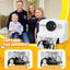 Instant Print Camera met Flitser, LCD Scherm en Draaibare Lens Direct Foto’s Printen