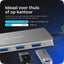 12-in-1 USB-C Docking Station voor Laptop met Dual HDMI Premium VGA USB-C Hub in Space Grey Geschikt voor MacBook Windows en Andere USB-C Apparaten