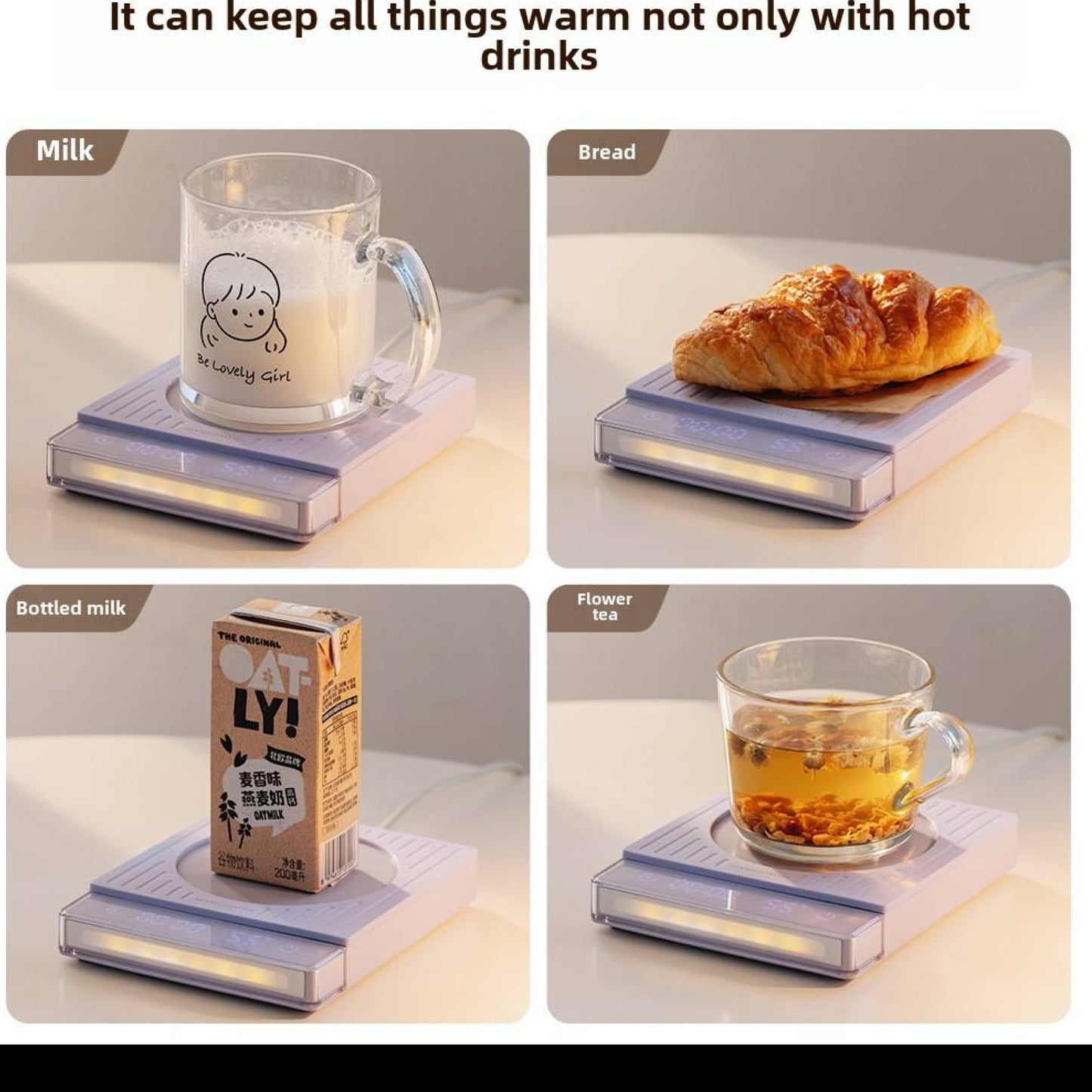 Slimme Elektrische Warmhoudmat 220V met Timer voor Dranken en Eten