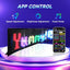 7x3 inch flexibel LED display met Bluetooth app bediening