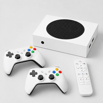 G8 Game Box met twee draadloze controllers en afstandsbediening