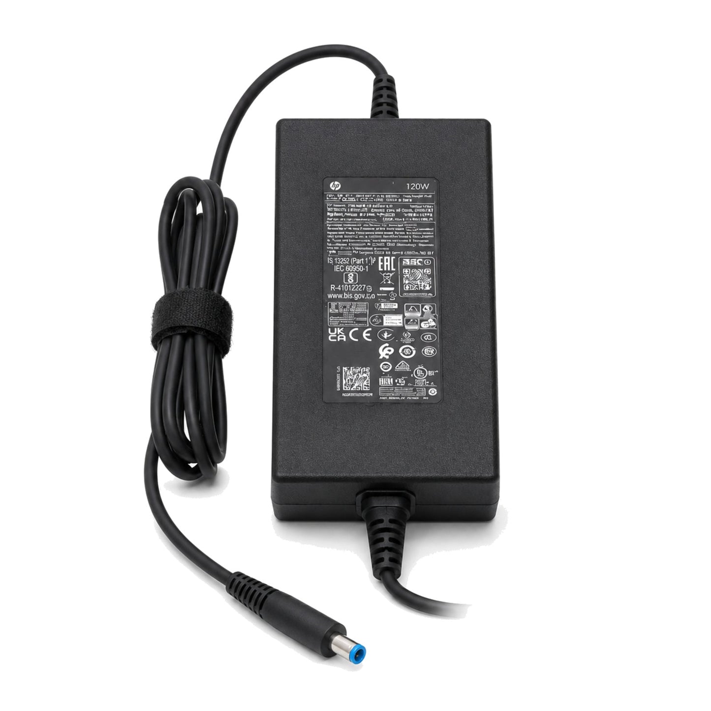 HP 120W adapter met blauwe 4,5 bij 3,0 millimeter aansluiting