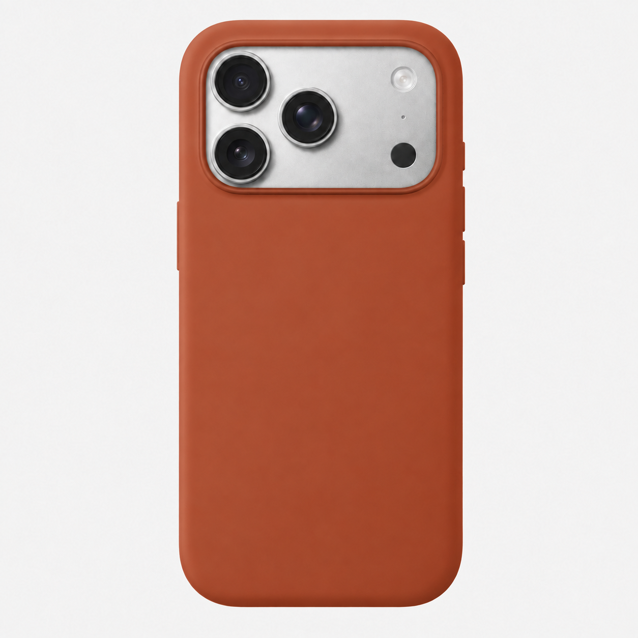 Siliconen MagSafe hoesje geschikt voor iPhone 17 Pro in Terracotta