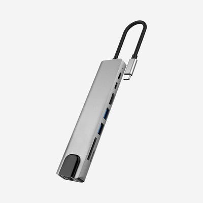 8-in-1 USB C Hub Adapter Compatibel met Thunderbolt 3 USB 3.1 Universele Multiport Hub met HDMI 4K USB 20 USB 30 SD en TF Kaartlezer USB C Poort Laptop en MacBook