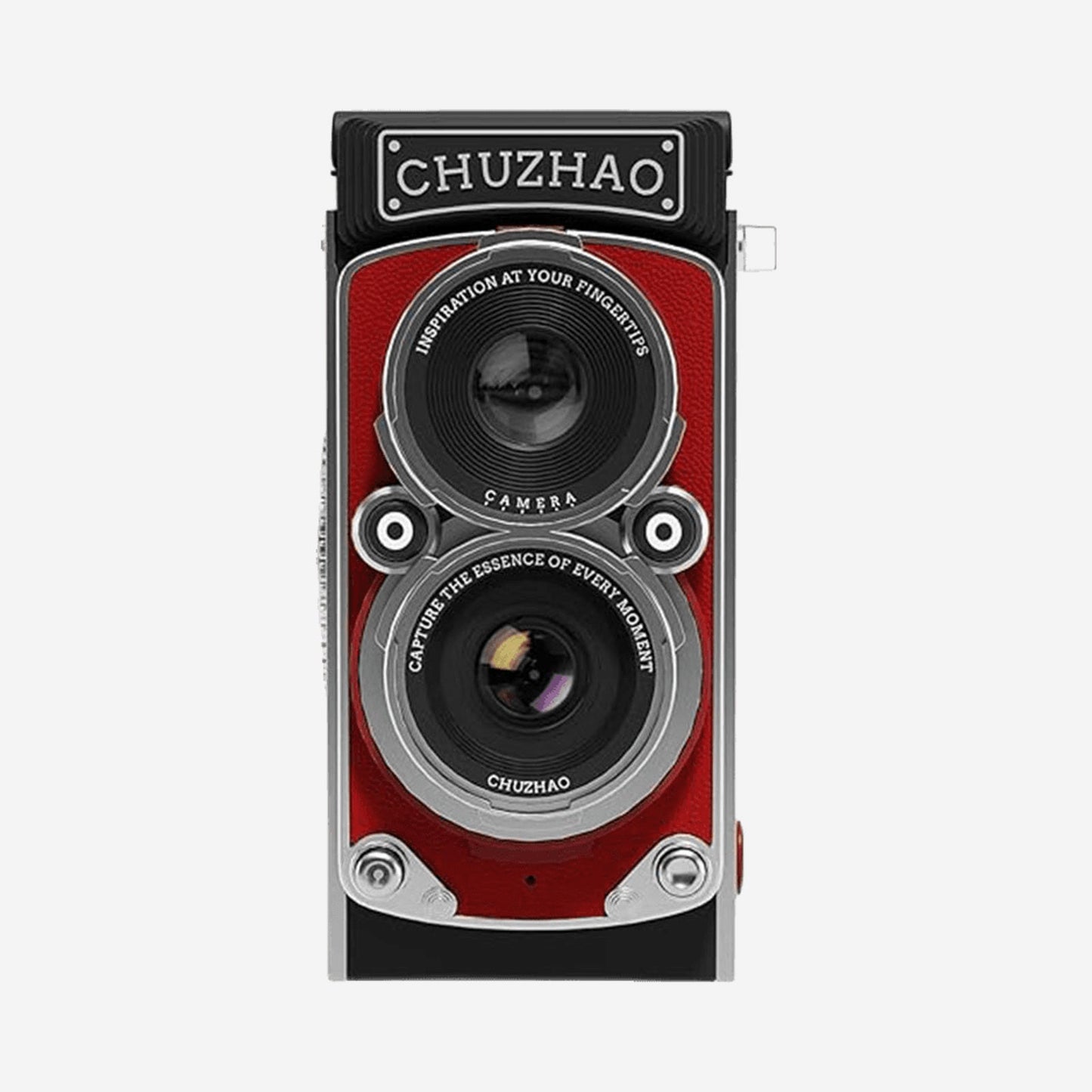 Chuzhao Retro TLR Digitale Camera - Vintage Twin-Lens Design - 1080p Full HD - 12MP Autofocus - 16GB - Rood