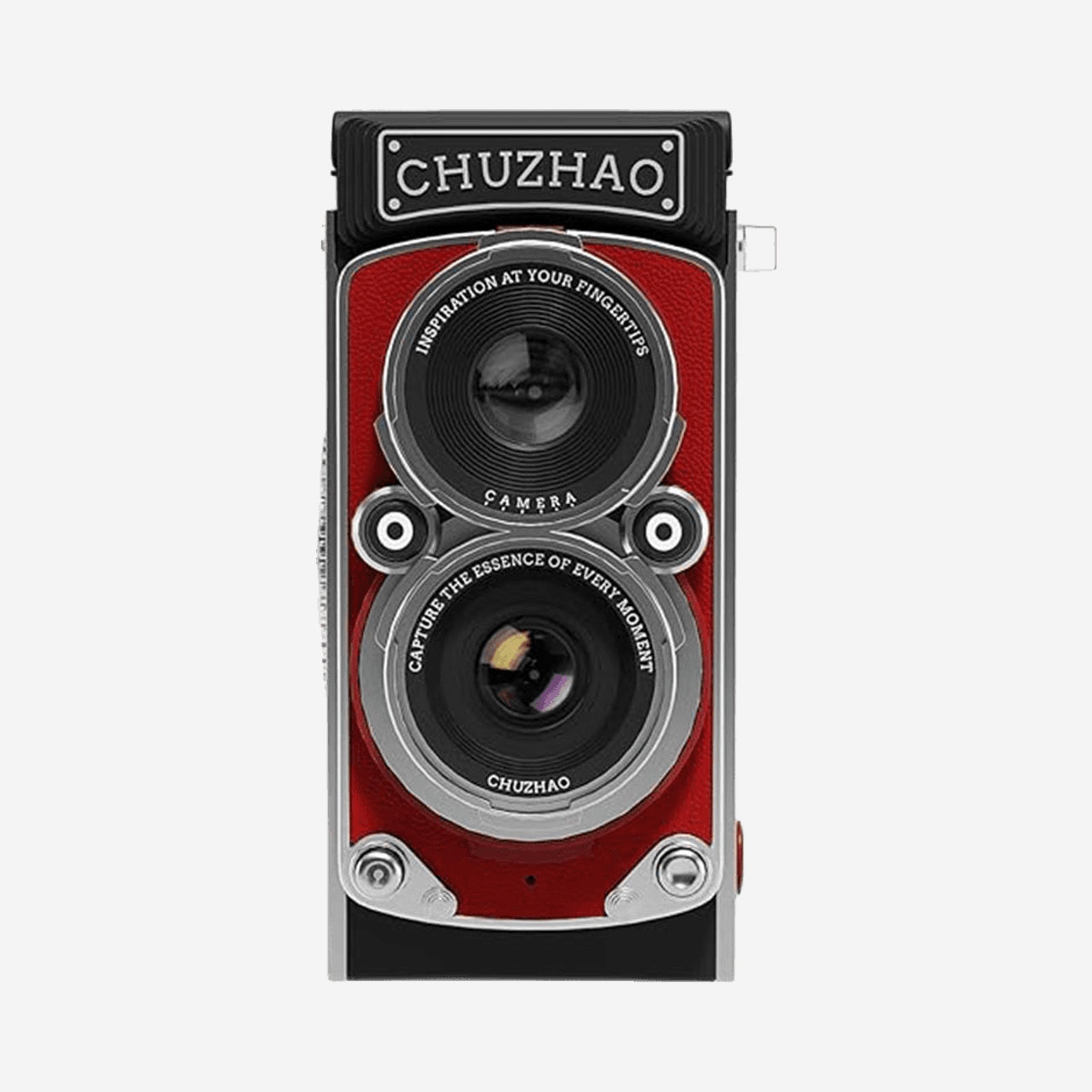 Chuzhao Retro TLR Digitale Camera - Vintage Twin-Lens Design - 1080p Full HD - 12MP Autofocus - 16GB - Rood