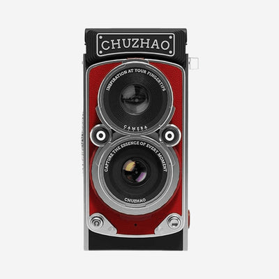 Chuzhao Retro TLR Digitale Camera - Vintage Twin-Lens Design - 1080p Full HD - 12MP Autofocus - 16GB - Rood