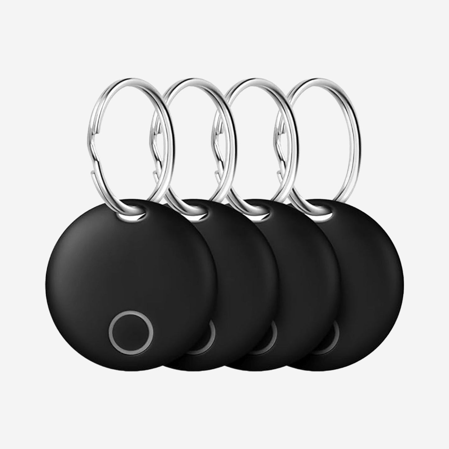 Bluetooth Tracker 4-Pack - Compatibel met Apple Find My - iOS Sleutelvinder - Zwart