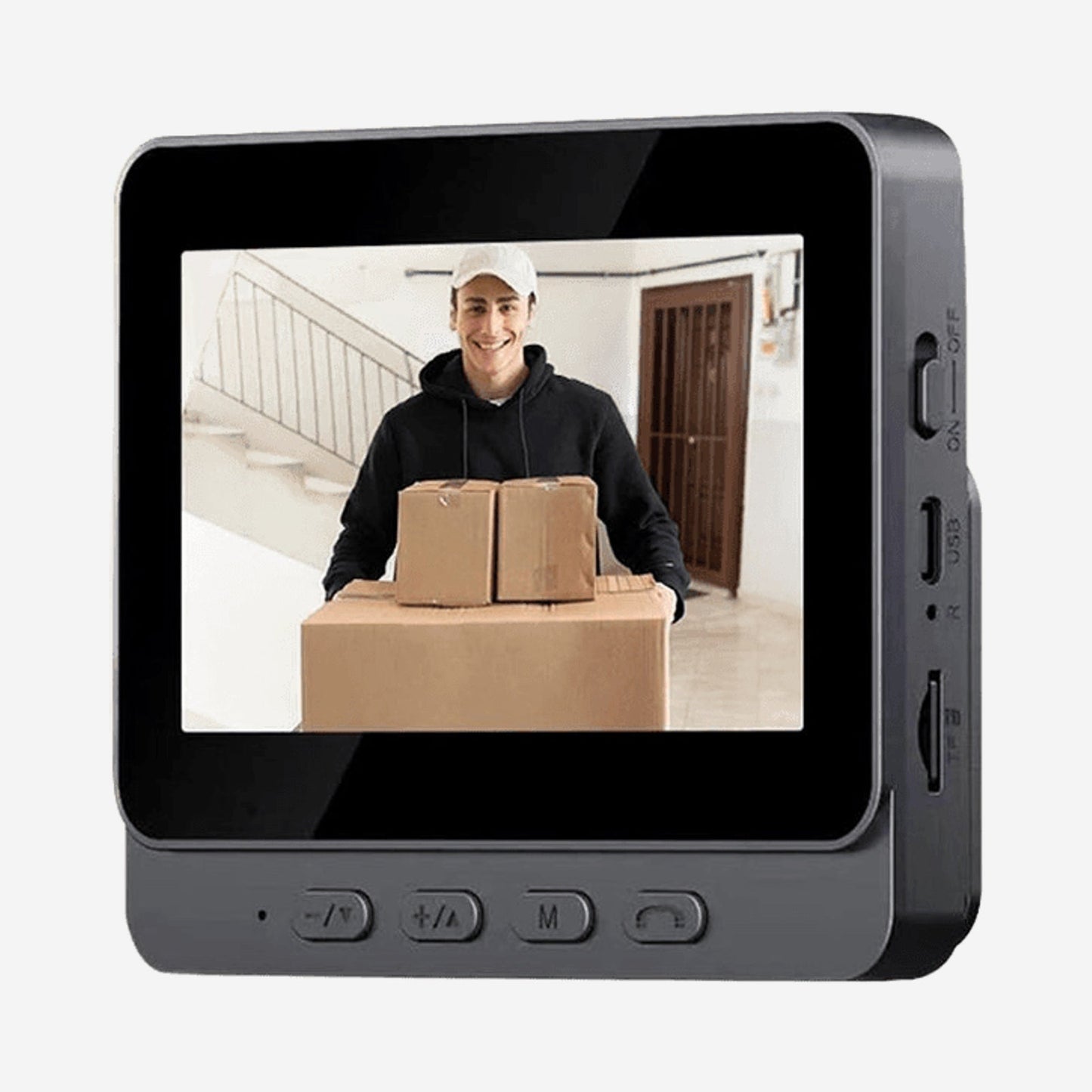 Draadloze slimme video deurbel met scherm – Full HD camera, 4,3 inch monitor, waterdicht & nachtzicht