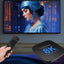 MX10 8K Android TV Box in gebruik bij een televisie