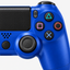 Merkloze PS4-controller Blauw (Wave Blue) – detail actieknoppen (kleurillustratie)