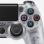 Merkloze PS4-controller Transparant (Crystal) – detail actieknoppen (kleurillustratie)