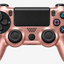 Merkloze PS4-controller Roségoud (Rose Gold) – detail analoge sticks (kleurillustratie)