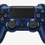 Merkloze PS4-controller Donkerblauw (Midnight Blue) – detail analoge sticks (kleurillustratie)