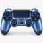 Merkloze PS4-controller Titaniumblauw (Titanium Blue) – vooraanzicht (kleurillustratie)