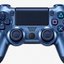 Merkloze PS4-controller Titaniumblauw (Titanium Blue) – detail analoge sticks (kleurillustratie)