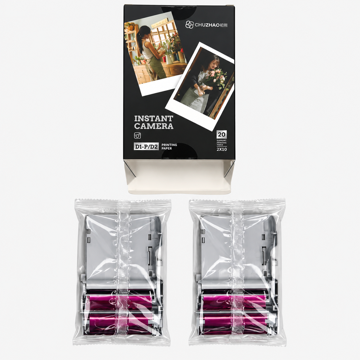 CHUZHAO printpapier D1-P D2 voor 20 afdrukken