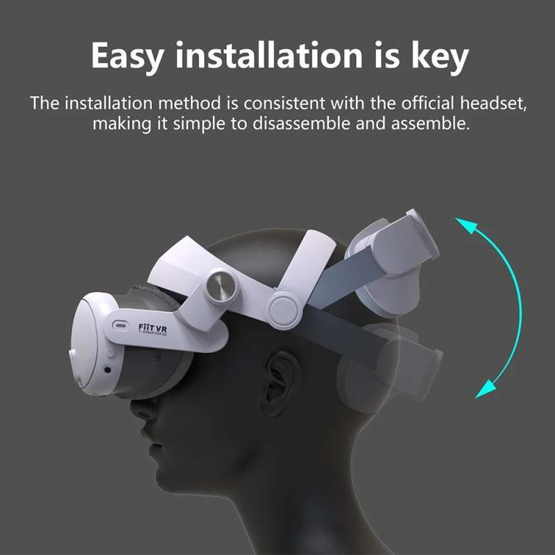 FIIT VR T300 Power hoofdband met accu, aanzicht 2