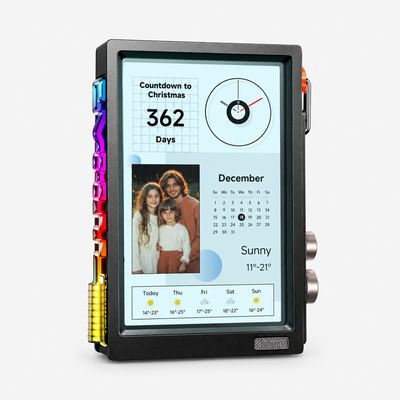 Divoom Times Frame zwart aanzicht 1