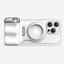 TELESIN Fun Shot grip op iPhone in horizontale camerastand